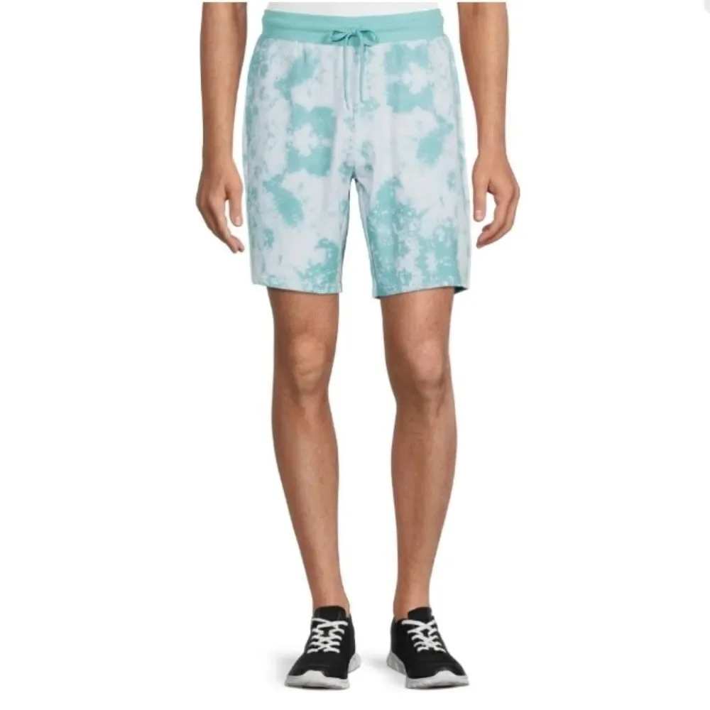 Men's Lounge Shorts in Seaspray Tie Dye Design